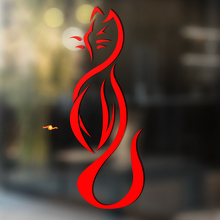 Smooth Lines Stijl Kat Universele Vinyl Decal Sticker_2