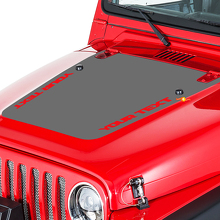 Jeep Wrangler (1999-2006) Aangepaste vinyl motorkap sticker stickerkit - Wrangler
 2