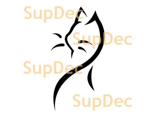 Katten Vinyl Kunst Muur Raam Badkamer Sticker Decal verwijderbaar #9
