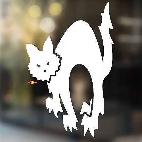 Boze Kat Silhouet Universele Vinyl Decal Sticker