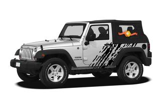 Jeep Wrangler (2007-2016) 2-deurs Custom Vinyl Decal Wrap Kit - Splash