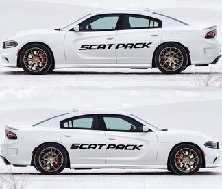 2X Dodge Charger Scat Pack-stickers Vinyl Graphics Kit 2011-2020 Scatpack