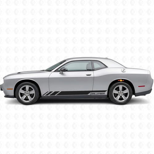 Racingstijl Strepen Zijvinyl Decal Sticker voor Dodge Challenger 2009-2018_1