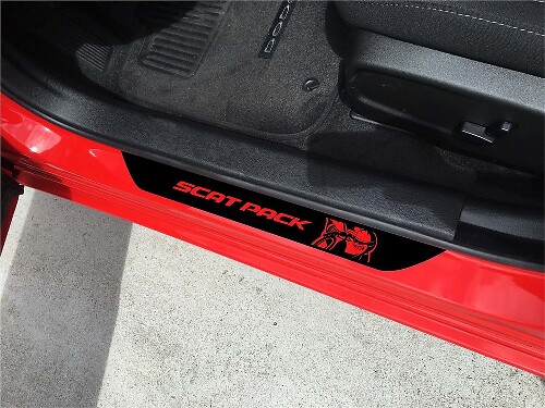 Scat Pack Deurmat Vinyl Stickers voor Dodge Charger