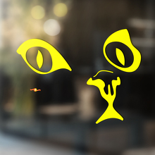 Kat Gezicht Universele Vinyl Decal Sticker_2
