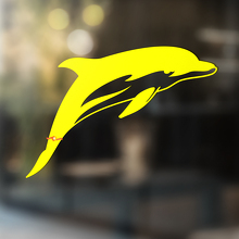 Dolfijn Silhouet Universele Vinyl Decal Sticker_4