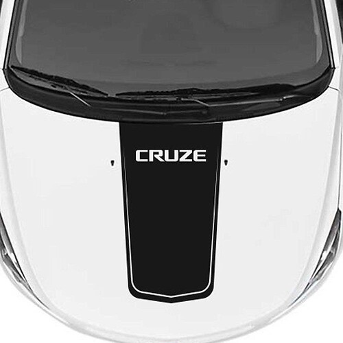 Chevrolet Chevy Cruze - Rally Racing Stripe Hood Grafische Cruze-letters
