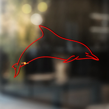 Dolfijn Omtrek Universele Vinyl Decal Sticker_3