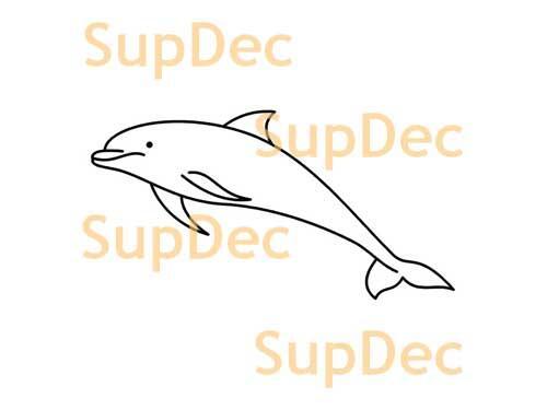 Dolfijn Vinyl Art Wall Window Badkamer Sticker Sticker #5
