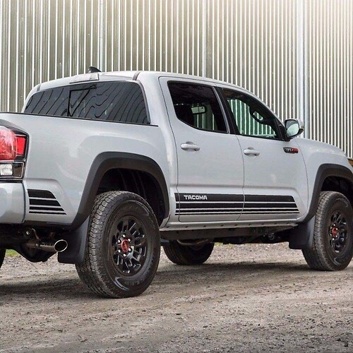 Triple Strepen Zijvinyl Decal Sticker voor Toyota Tacoma