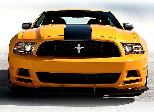 Racing motorkapstrook vinyl decal voor Musclecar Mustang 2013-2014