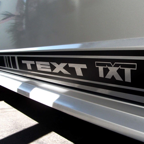 TEXT TXT Onderzijde en zijkanten vinyl decal kit voor Ford Mustang GT 1999-2020