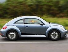 Volkswagen Kever 2012-2018 Kafer Graphics zijstrepen Sticker Decal Porsche script
 2