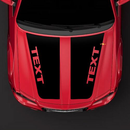 2005-2010 Chrysler 300C SRT-8 HEMI-stijl motorkap sticker sticker top verduisterend voorgesneden
