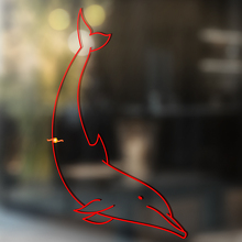 Diving Dolphin Outline Universele Vinyl Decal Sticker_2