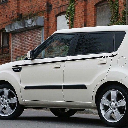 Zijstrepen Vinyl Stickers voor Kia Soul 2008-2013