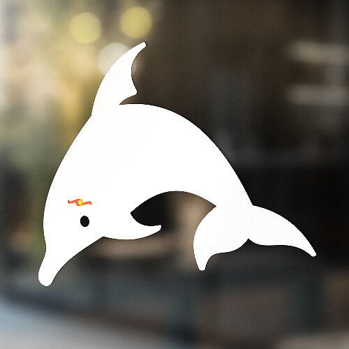 Duikende Dolfijn Silhouet Universele Vinyl Decal Sticker