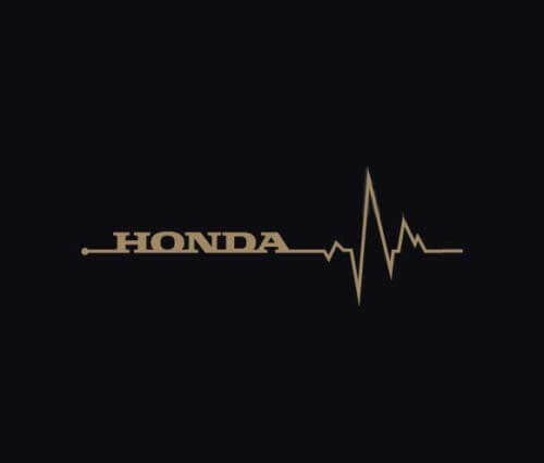 Honda Heartbeat Pulse Side Vinyl Decal Paar voor Honda Auto's