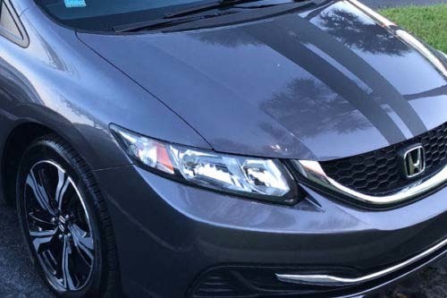 Dubbele Racing Motorkap Strepen Vinyl Sticker Voor Honda Civic Coupe