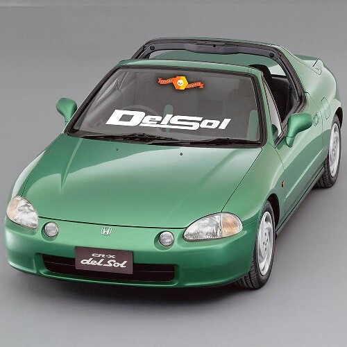 HONDA DEL SOL Logo auto voorruit Vinyl Decal Banner Sticker 5,5 