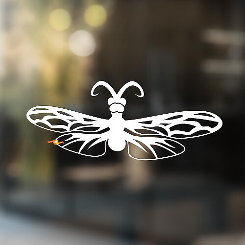 Dragonfly Universele Vinyl Decal Sticker