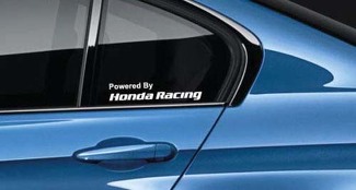 Aangedreven door Honda Racing Decal Sticker logo Civic Type R Accord Integra Pair
