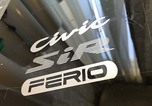 SiR Ferio Vinyl- Decalset Voor Honda Civic