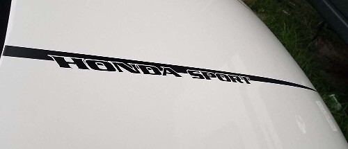 Dunne Sport Stripe Motorkap Vinyl Decal Sticker voor Honda Accord 2018