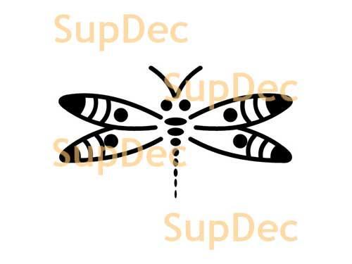 Dragonfly Vinyl Art muur raam badkamer Sticker sticker #2

