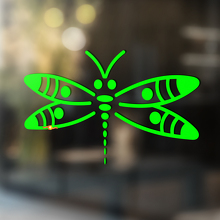 Dragonfly Silhouet Universele Vinyl Sticker_3