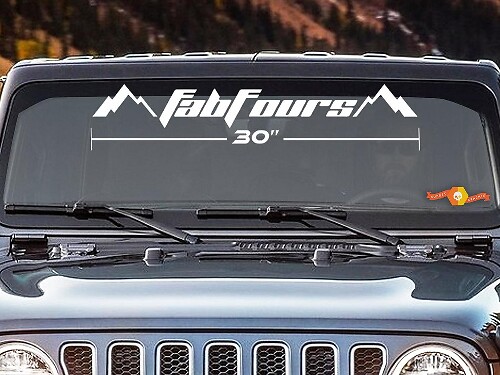 Fab Fours Stijl Voorruit Vinyl Decal voor 4x4 Trucks