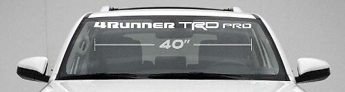 4Runner TRD Pro Voorruit Vinyl Stickerset voor Toyota 4Runner