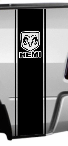 RAM HEMI Achterbakstrip Decal Kit voor Dodge Ram 1500 2500 3500