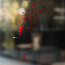 Draak Omtrek Silhouet Universele Vinyl Decal Sticker_2