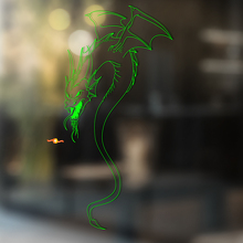 Draak Omtrek Silhouet Universele Vinyl Decal Sticker_4