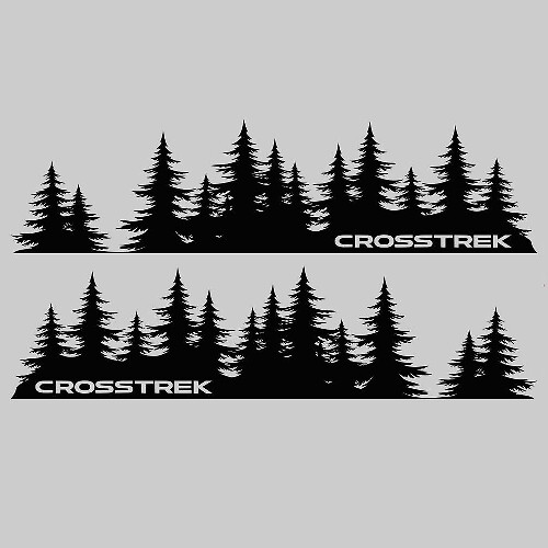 Bosstijl Zijkant Vinyl Decal Kit voor Subaru Crosstrek