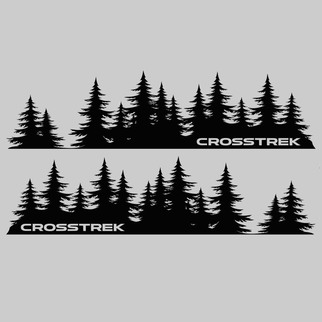 Subaru Crosstrek boom Decal aangepaste vinyl deur grafische Forest silhouet boom sticker