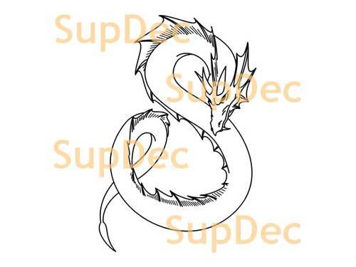 Dragon Vinyl Art Wall Window Badkamer Sticker Sticker #3
