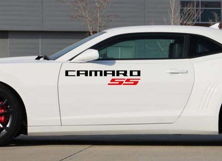 2X Chevrolet Camaro SS Vinyl Doors logo's Sticker Decals Graphics 2011-2018