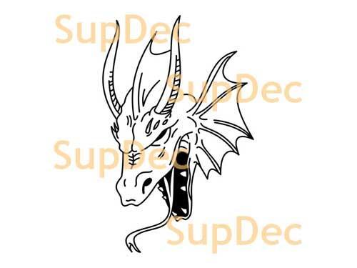 Dragon Vinyl Art Wall Window Badkamer Sticker Sticker #6
