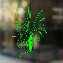 Dragon Head Outline Kunst Universele Vinyl Sticker Decal_3