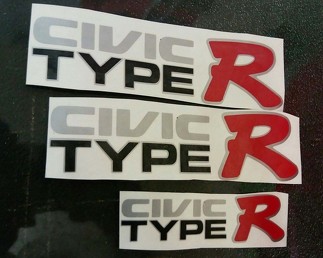Honda Japan Civic Zwart Ek9 Variatie Civic Type R Sticker Sticker OEM-formaat