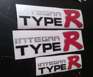 Honda Japan Integra Type R sticker zwarte variant sticker Jdm OEM-maat Illest Dc2