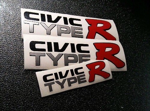 Civic Type R Stijl Vinyl Stickerset voor Honda Civic EK9