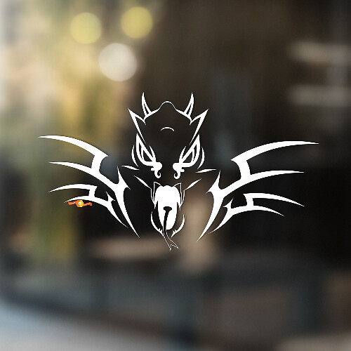 Stekelige Draak Tribal Stijl Universele Vinyl Decal Sticker