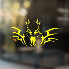 Stekelige Draak Tribal Stijl Universele Vinyl Decal Sticker_4