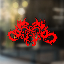 Twee Draken Abstract Ornament Universele Vinyl Decal Sticker_2