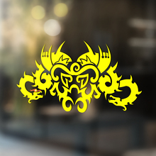 Twee Draken Abstract Ornament Universele Vinyl Decal Sticker_4