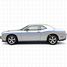 Dunne Custom Strepen Zij Vinyl Decal Sticker voor Dodge Challenger_2