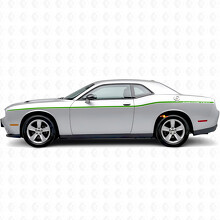 Dunne Custom Strepen Zij Vinyl Decal Sticker voor Dodge Challenger_3